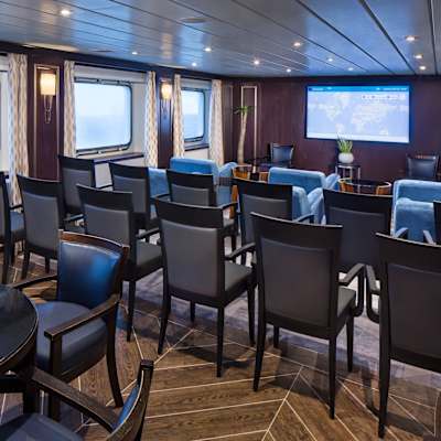 Meeting spaces with complimentary refreshment breaks and audio-video equipment