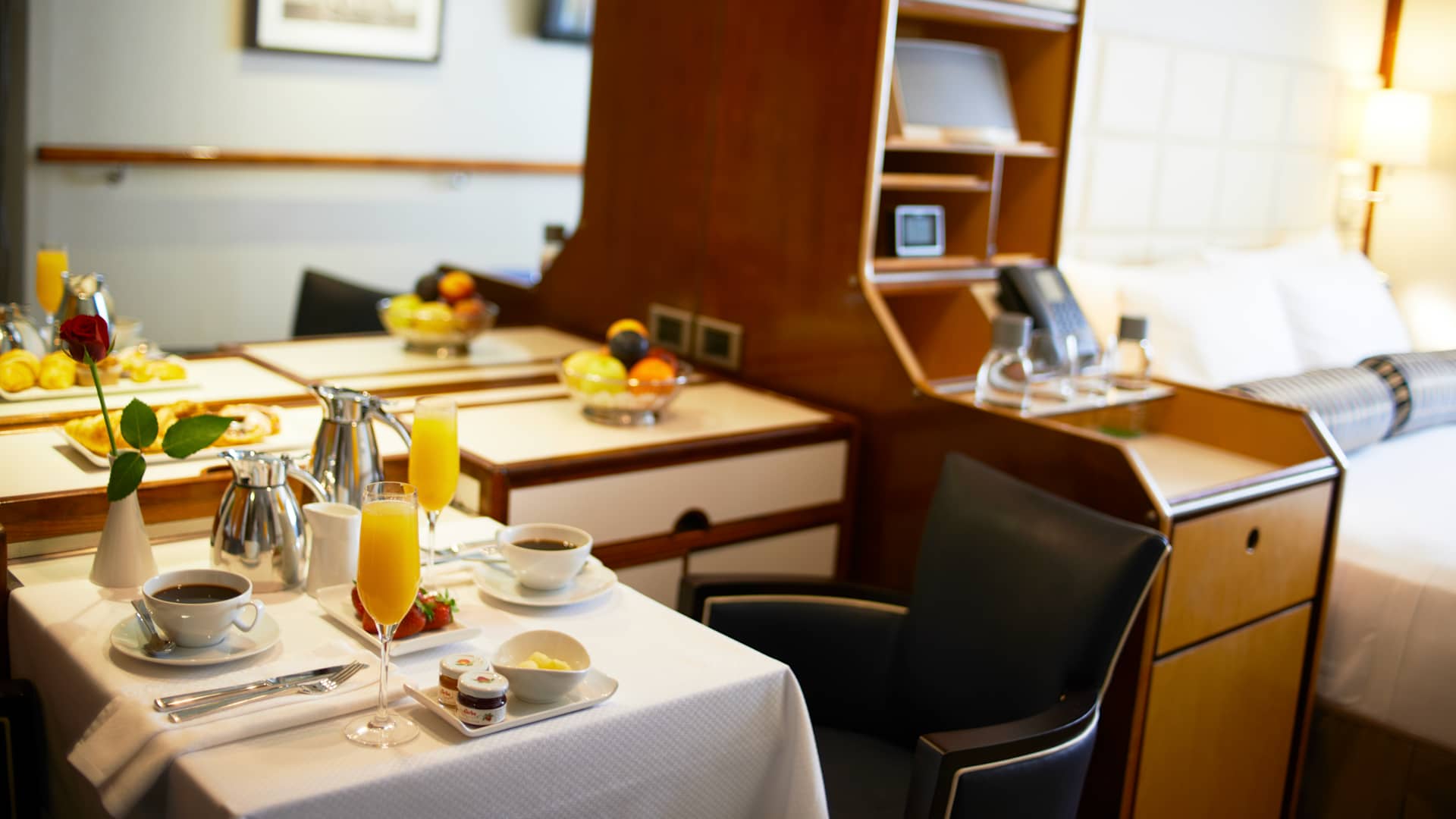 24-hour room service