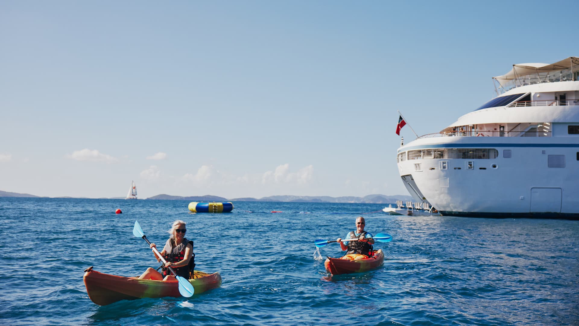 The Marina - Complimentary kayaks, stand-up paddle boards and floating islands available on select voyages. 