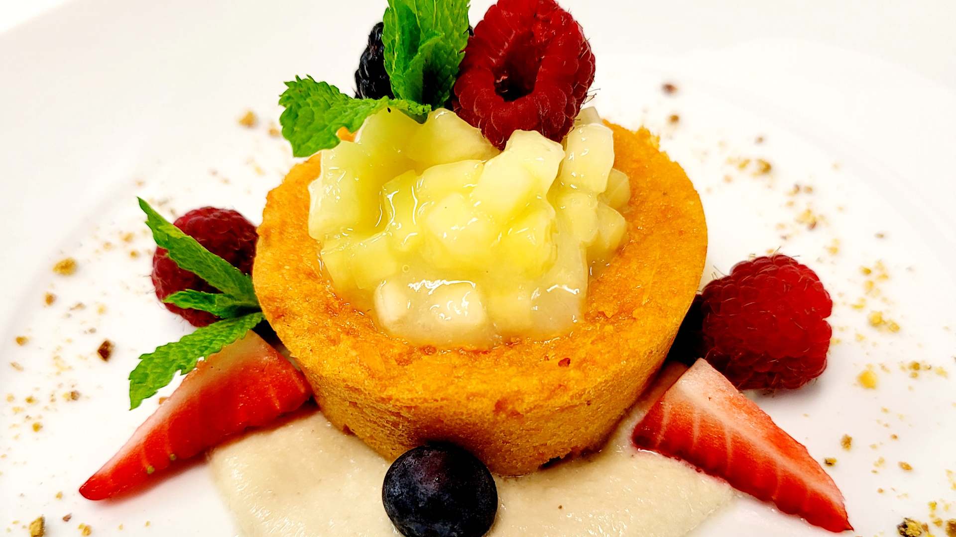 Pineapple and Sweet Potato Pudding