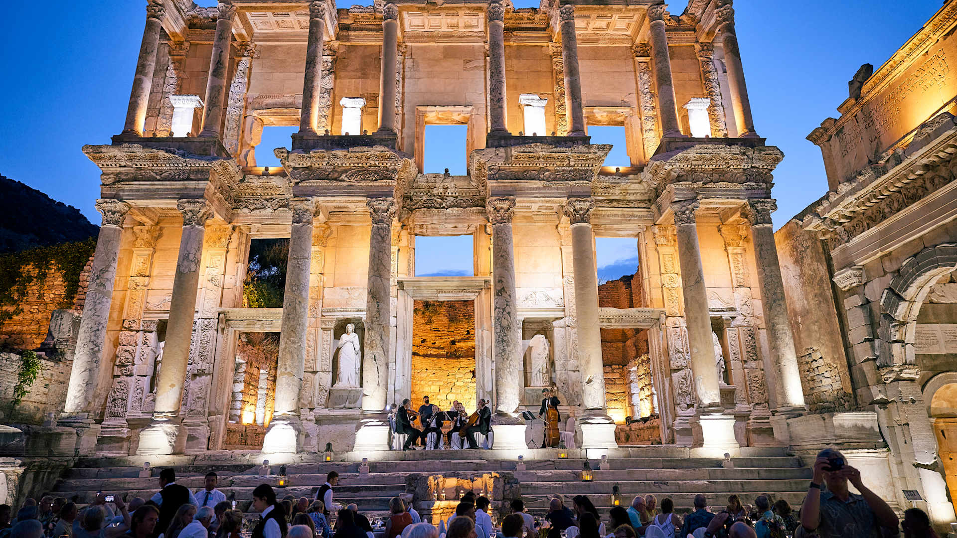 Enjoy Windstar-exclusive Destination Discovery Events like dinner under the stars in the ruins of Ephesus, or a cultural performance at the Blue Church in Seydisfjordur.