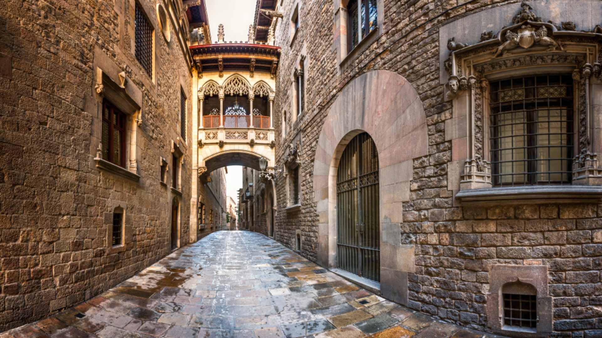 Wander Barcelona's Gothic Quarter, close to where you set sail.