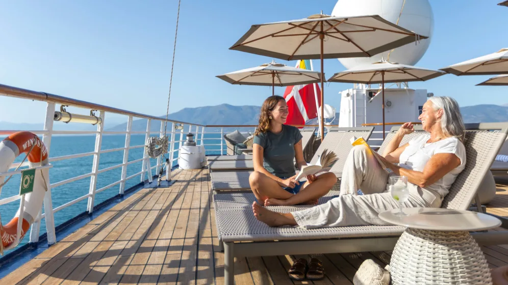 Indulge in multiple sea days, ideal for reflection and relaxation, as you unwind and refocus with back-to-back spa days, complimentary gourmet dining and more.